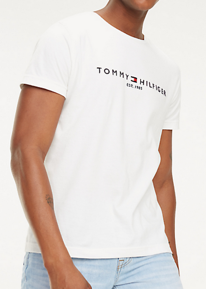 T-Shirt con Logo TOMMY HILFIGER uomo - Bianco