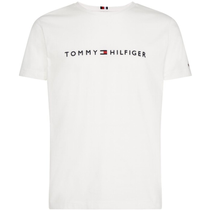 T-Shirt con Logo TOMMY HILFIGER uomo - Bianco - immagine 3