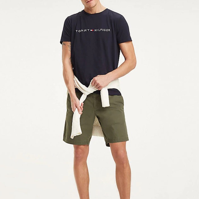 T-Shirt con Logo TOMMY HILFIGER uomo - Blu - immagine 2