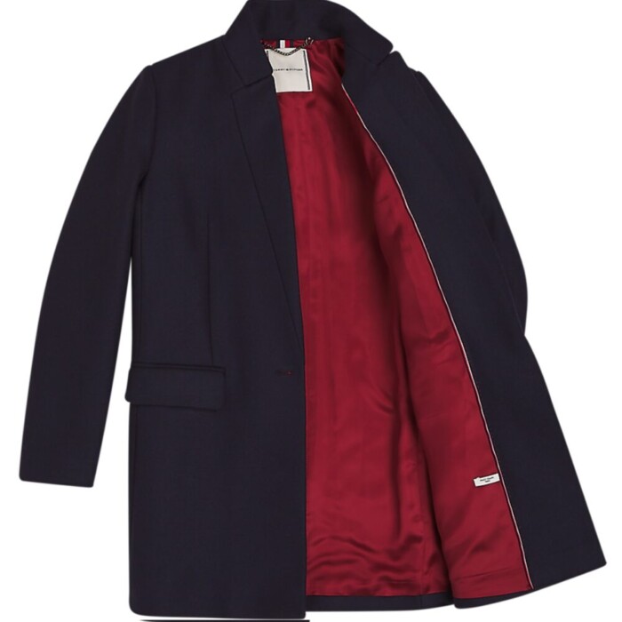 Cappotto Corto in Lana e Cashmere - TOMMY HILFIGER (WW0WW28620) Blu - immagine 5