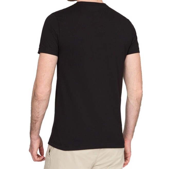 T-Shirt Essential Manica Corta Logo TOMMY HILFIGER uomo - Nero - immagine 4
