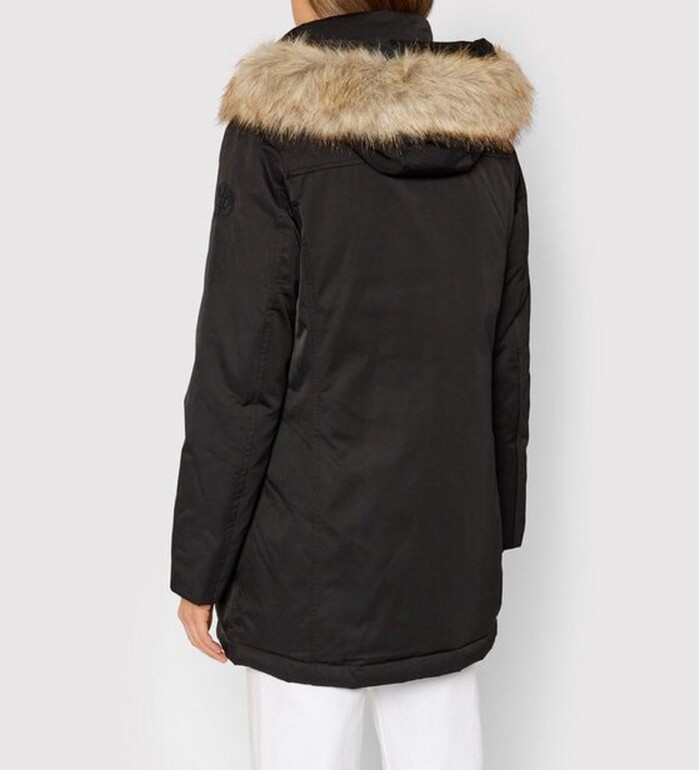 Parka Imbottito con Ecopelliccia - TOMMY HILFIGER donna - Nero - immagine 7