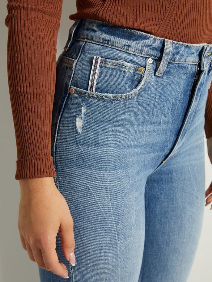 Jeans Mom Fit Vita Alta  GUESS - W1YA21D3Y0G - immagine 5