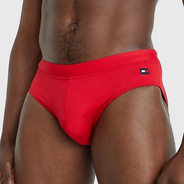 Costume Slip Tinta Unita TOMMY HILFIGER uomo - UM0UM02102 - Rosso