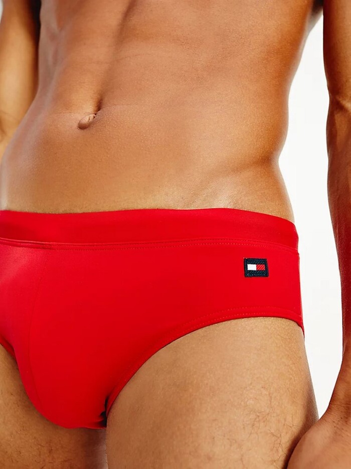 Costume Slip Tinta Unita TOMMY HILFIGER uomo - UM0UM02102 - Rosso - immagine 2