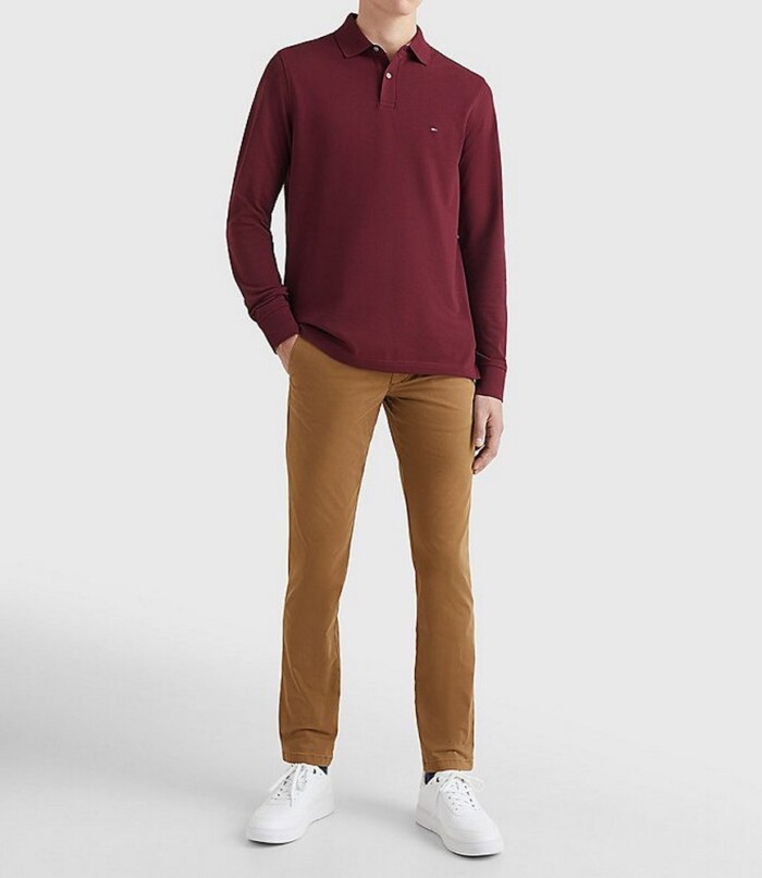 Polo Manica Lunga in Piquet Regular Fit TOMMY HILFIGER - MW0MW20183 - Bordeaux - immagine 3