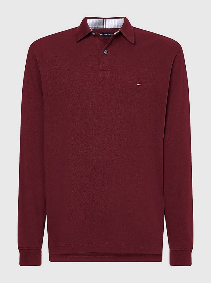 Polo Manica Lunga in Piquet Regular Fit TOMMY HILFIGER - MW0MW20183 - Bordeaux - immagine 5