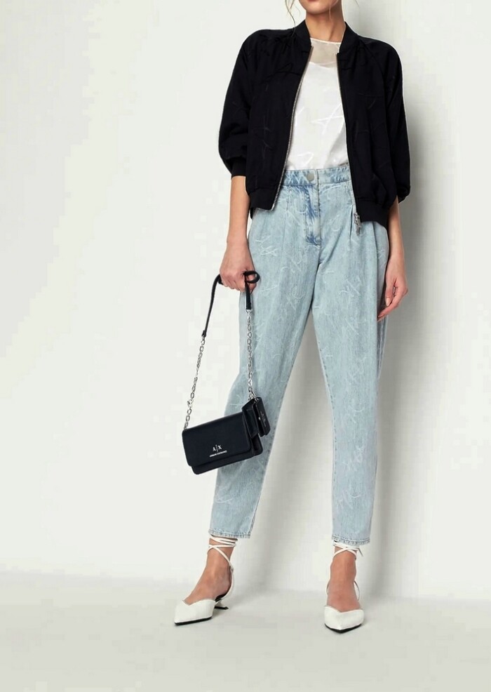 Blusa con Tulle e Sottoveste ARMANI | EXCHANGE donna - Art. 3RYH26YN2KZ - Bianco - immagine 4