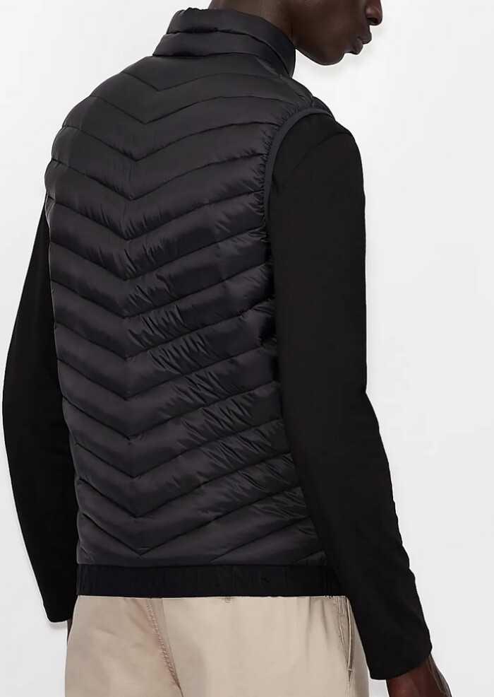 Piumino Smanicato ARMANI | Exchange Uomo - Art. 8NZQ52ZNW3Z - Nero - immagine 4