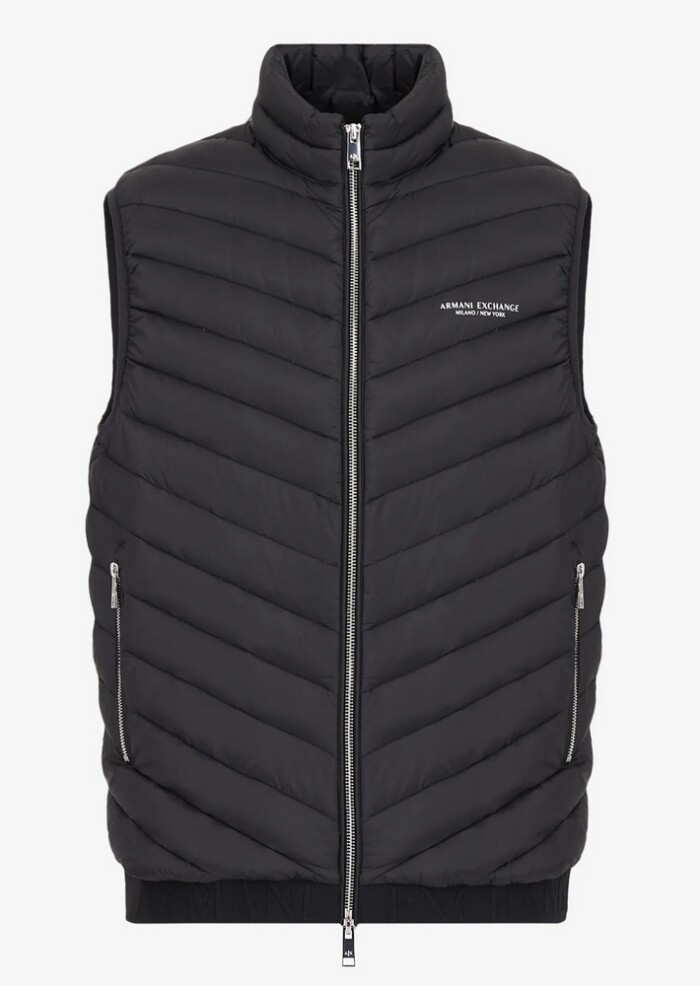 Piumino Smanicato ARMANI | Exchange Uomo - Art. 8NZQ52ZNW3Z - Nero - immagine 5