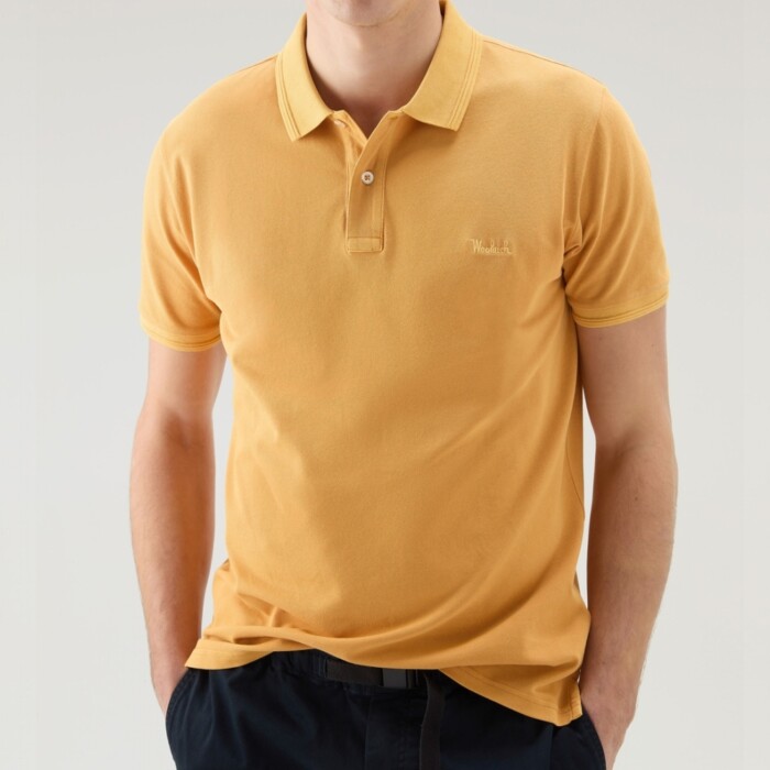 Polo Elasticizzata Vintage Mackinack WOOLRICH – CFWOPO0035MRUT1483 - Giallo Lavato