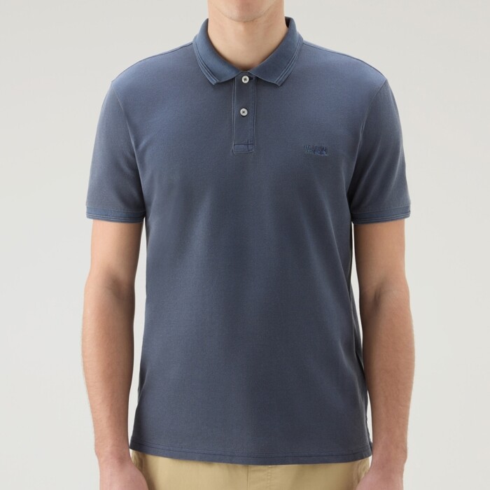 Polo Elasticizzata Vintage Mackinack WOOLRICH – CFWOPO0035MRUT1483 - Blu Lavato