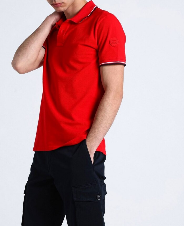 Polo Elasticizzata Monterey WOOLRICH – CFWOPO0053MRUT2932 - Rosso - immagine 4