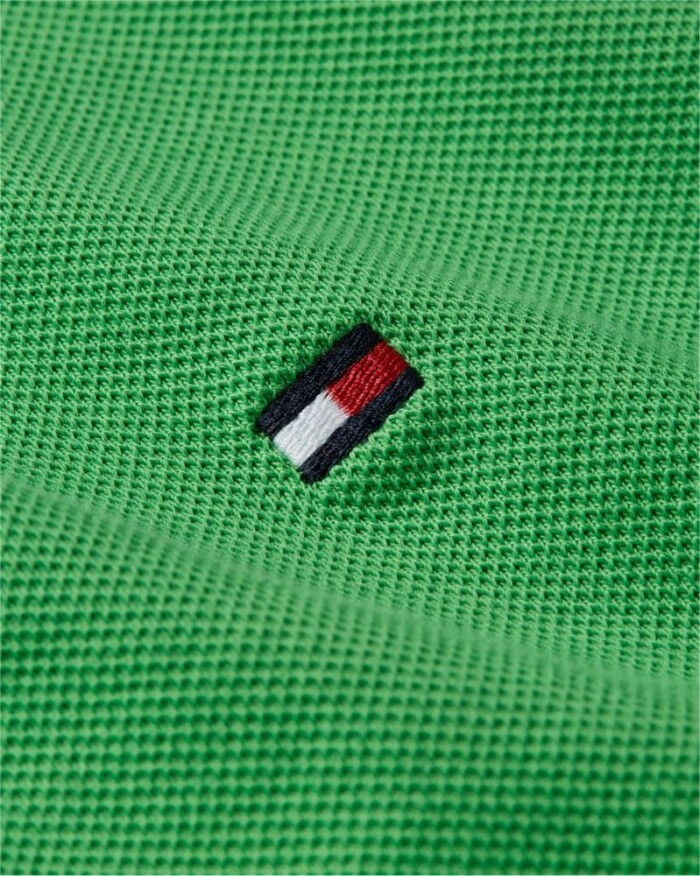 Polo Slim Fit Elasticizzata con Profili - TOMMY HILFIGER - Art. MW0MW30750LWY - Verde - immagine 6