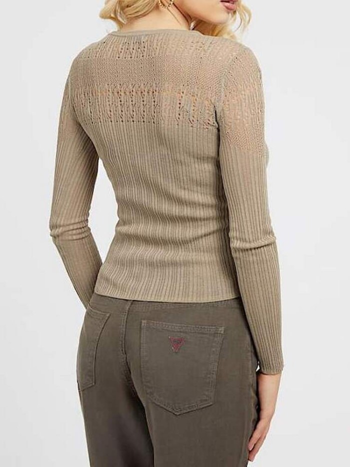 Maglia Traforata - GUESS - W3GR32Z36V0 - Corda - immagine 3