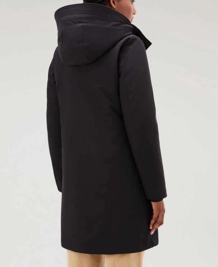 Trench Firth in Tech SoftShell - WOOLRICH - Art. CFWWOU0890FRUT3496 - Nero - immagine 3