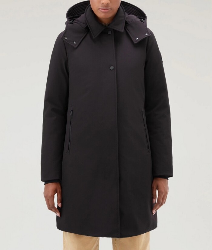 Trench Firth in Tech SoftShell - WOOLRICH - Art. CFWWOU0890FRUT3496 - Nero - immagine 7