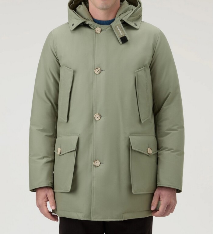 WOOLRICH ARCTIC PARKA DF uomo Verde Chiaro - Art. OOU0482MRUT0001.TGR - Tundra Grey - immagine 4
