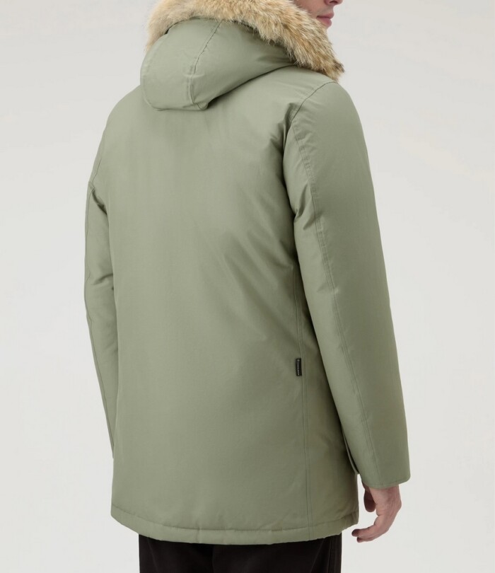 WOOLRICH ARCTIC PARKA DF uomo Verde Chiaro - Art. OOU0482MRUT0001.TGR - Tundra Grey - immagine 5