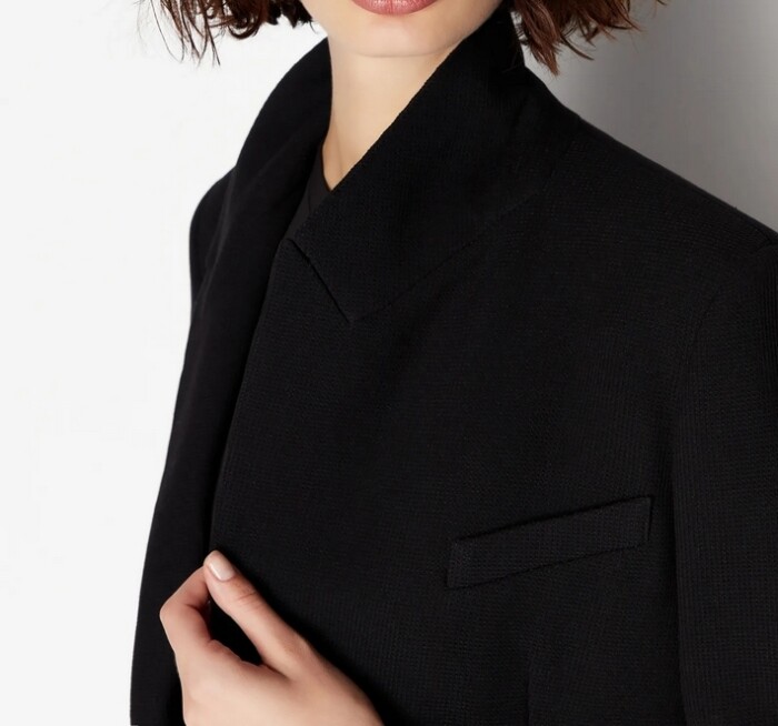 Blazer Monopetto - ARMANI | EXCHANGE donna - Art. 6RYG14YN6NZ11200 - Nero - immagine 5