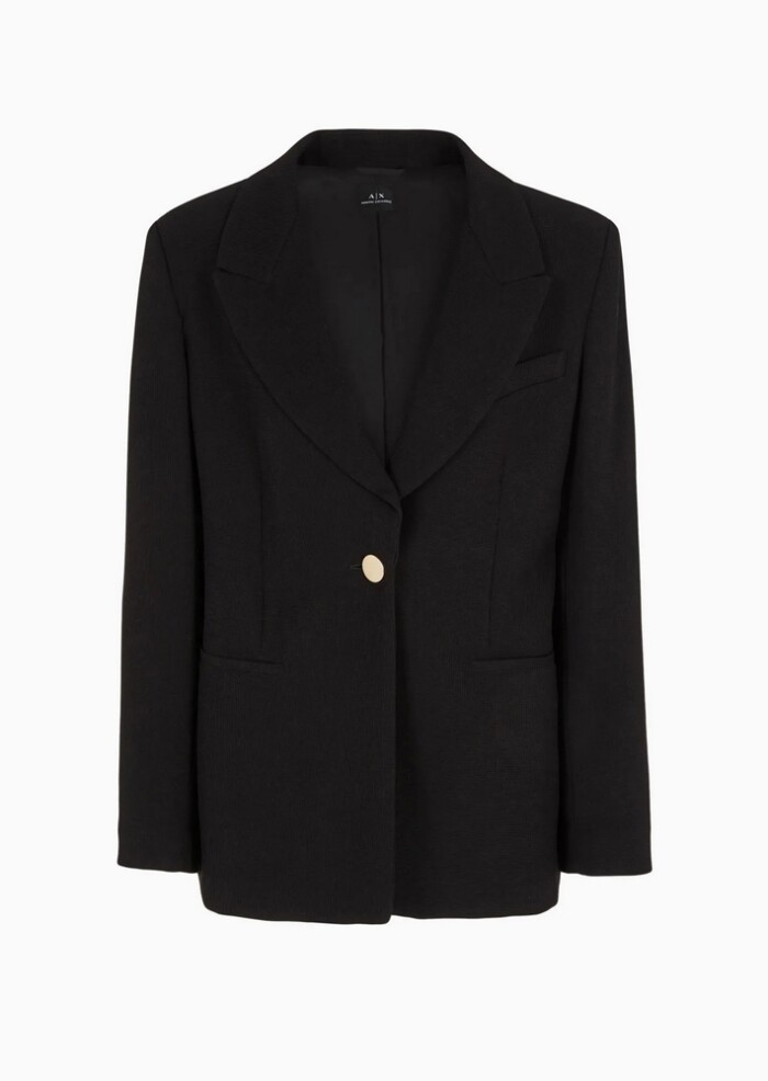 Blazer Monopetto - ARMANI | EXCHANGE donna - Art. 6RYG14YN6NZ11200 - Nero - immagine 6