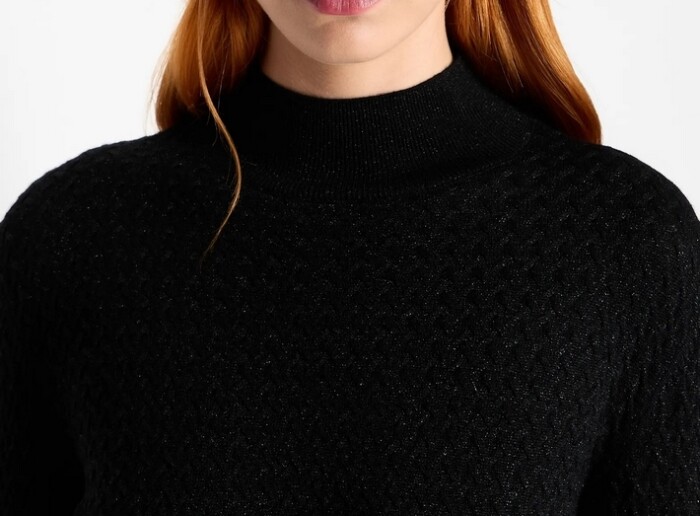 Maglione Doplcevita Operato in Lamè - ARMANI | EXCHANGE donna - Art. 6RYM1XYMT7Z11200  - Nero - immagine 5