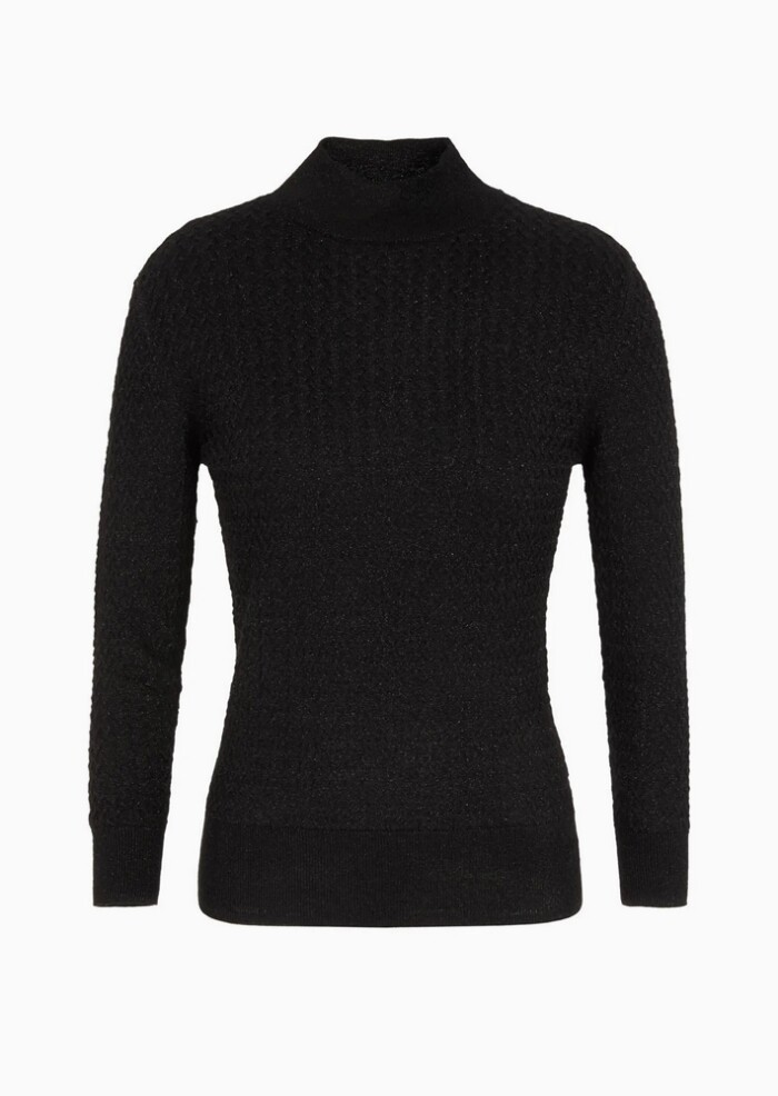 Maglione Doplcevita Operato in Lamè - ARMANI | EXCHANGE donna - Art. 6RYM1XYMT7Z11200  - Nero - immagine 6