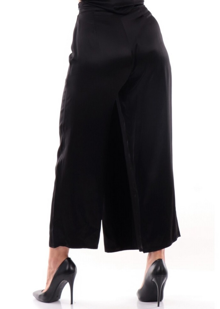 Gonna Longuette in Satin Fluido - ARMANI | EXCHANGE donna - Art. 6RYP20YNWWZ114BA - Nero - immagine 5