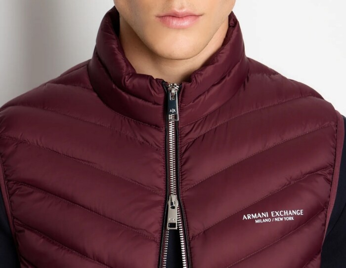 Piumino Smanicato ARMANI | Exchange Uomo - Art. 8NZQ52ZNW3Z144AL - Bordeaux - immagine 3