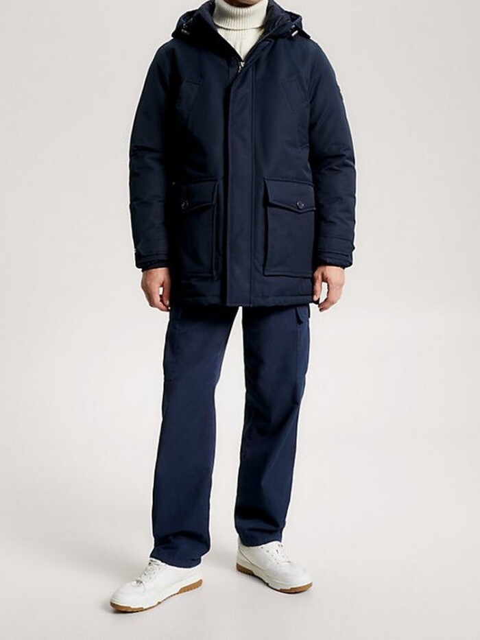 Parka Rockie Imbottito Con Cappuccio TOMMY HILFIGER uomo - MW0MW32779DW5 - Nero - immagine 2