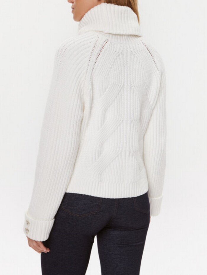 Maglione Collo Cratere - GUESS - W3BR44Z3962 - Panna - immagine 7