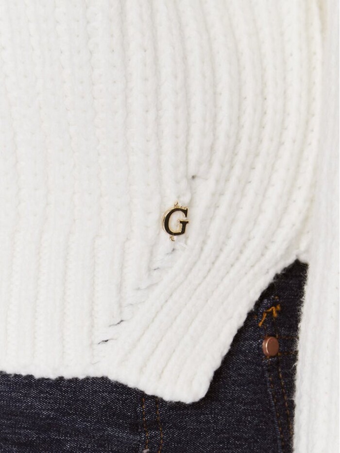 Maglione Collo Cratere - GUESS - W3BR44Z3962 - Panna - immagine 6