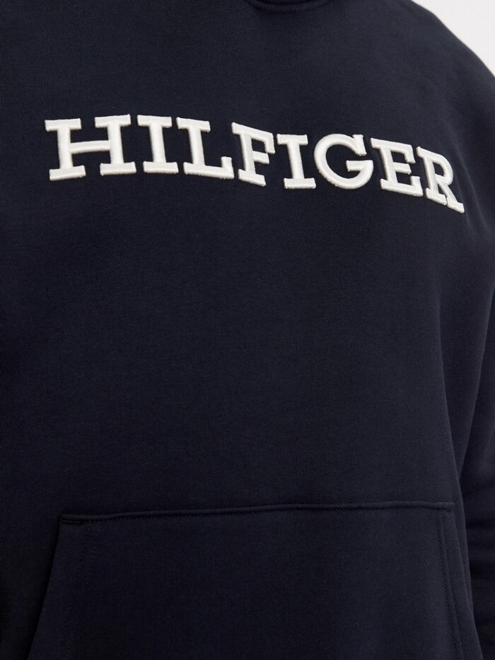 Felpa Oversize Logo Ricamato TOMMY HILFIGER uomo - MW0MW33062DW5 - Blu - immagine 4