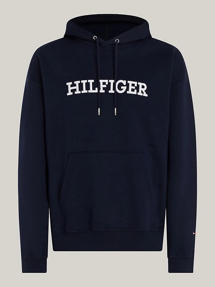 Felpa Oversize Logo Ricamato TOMMY HILFIGER uomo - MW0MW33062DW5 - Blu - immagine 6