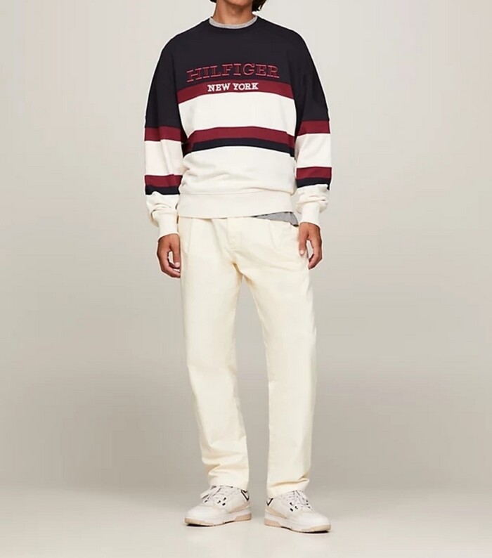 Felpa Oversize Color Block TOMMY HILFIGER uomo - MW0MW33663AEF - immagine 3