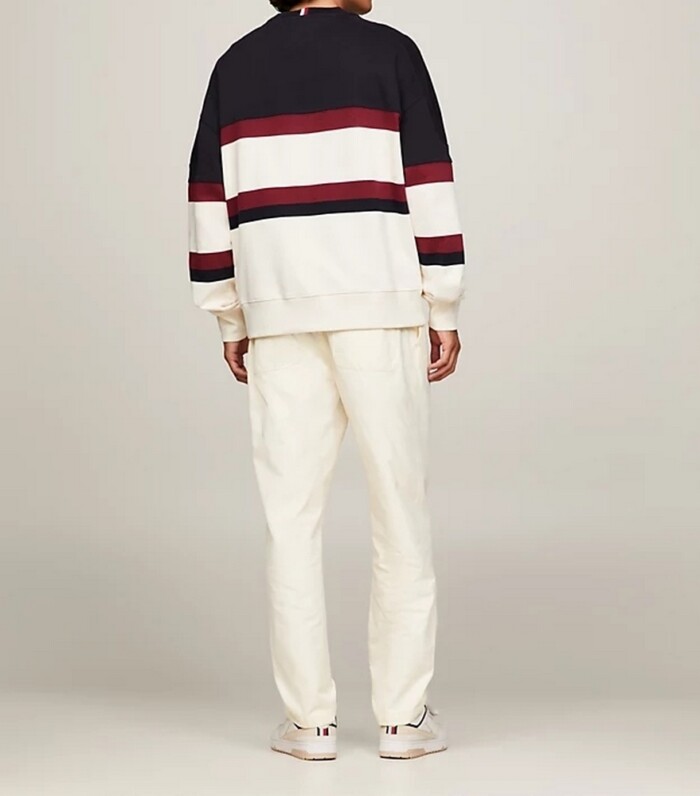 Felpa Oversize Color Block TOMMY HILFIGER uomo - MW0MW33663AEF - immagine 4