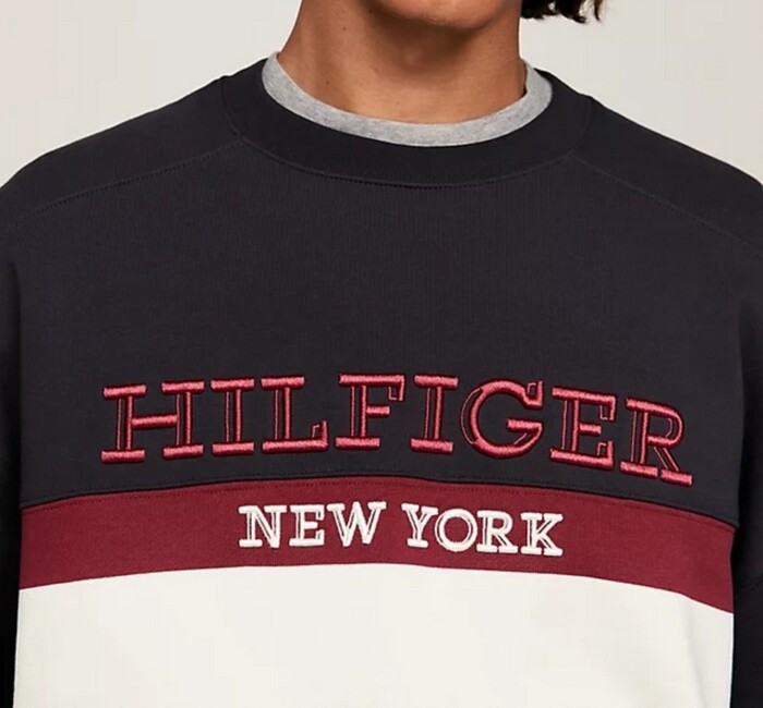 Felpa Oversize Color Block TOMMY HILFIGER uomo - MW0MW33663AEF - immagine 2