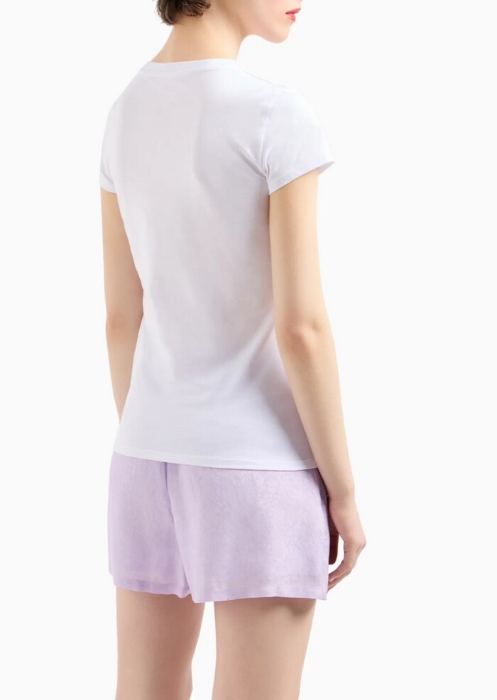 T-shirt Slim Fit - ARMANI | Exchange - Bianco - immagine 4
