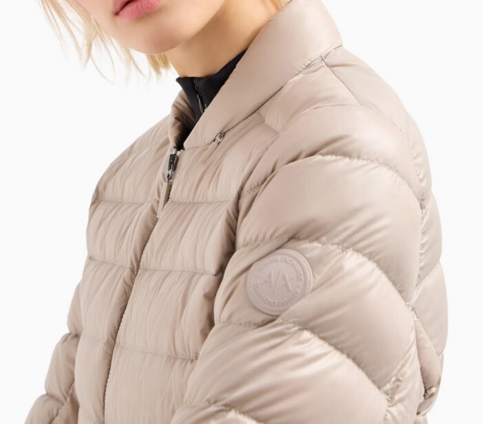 Piumino Leggero in Piuma d'Oca - ARMANI | Exchange - Tortora - immagine 3