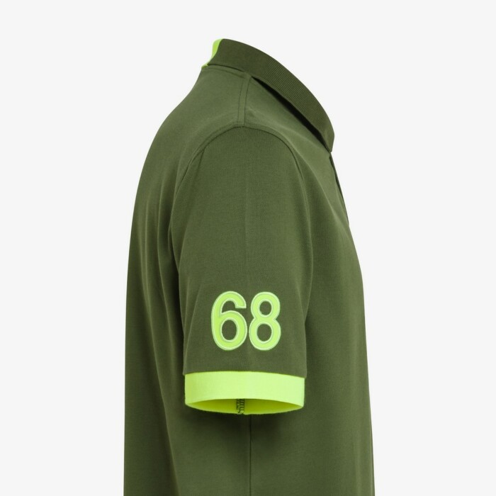 Polo Manica Corta Logo Fluo  – SUN68 – A34122 – Verde - immagine 2