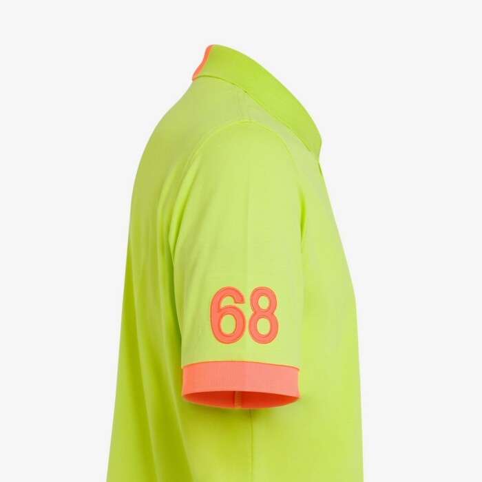 Polo Manica Corta Logo Fluo  – SUN68 – A34122 – Lime - immagine 2