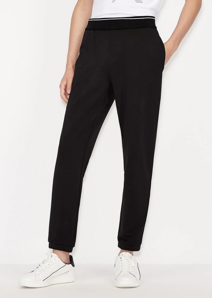 Pantalone Felpa Stretch  - ARMANI | Exchange - 8NZP82ZJH3Z11200  - Nero