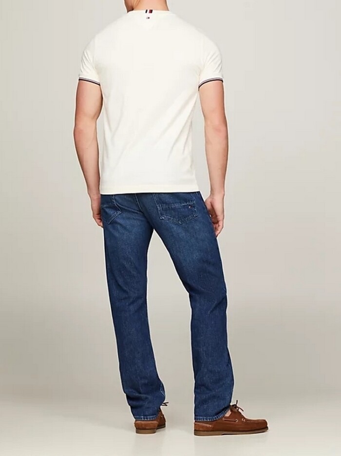 T-shirt Slim Fit con Profili - TOMMY HILFIGER - Art. MW0MW32584 - Bianco - immagine 4