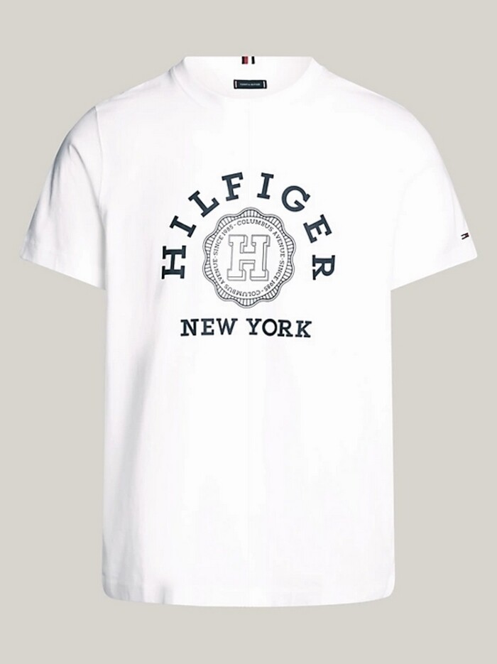 T-shirt Regular Fit con Logo - TOMMY HILFIGER - Art. MW0MW34437YBR - Bianco - immagine 6