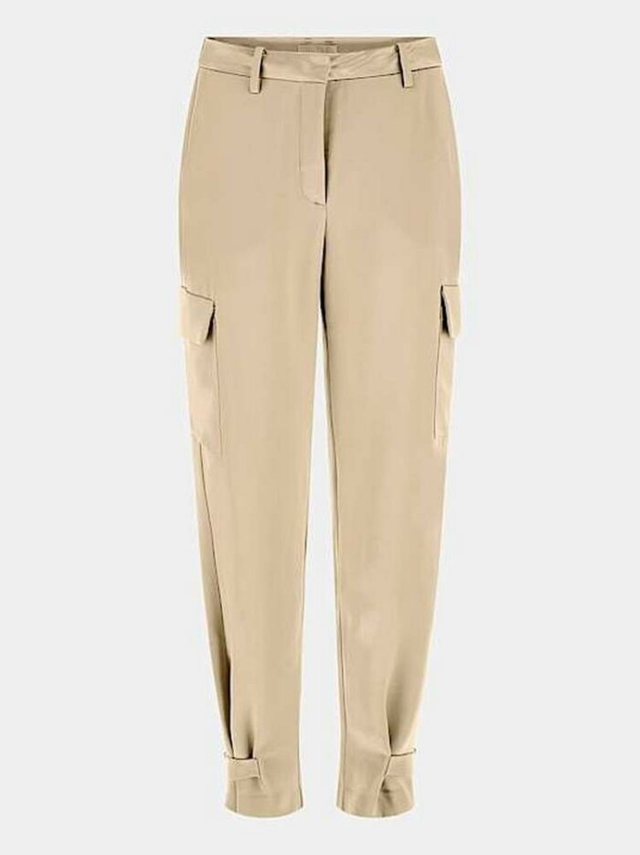 Pantaloni Cargo in Satin - GUESS - W4GB50WG7C0 - Beige - immagine 7