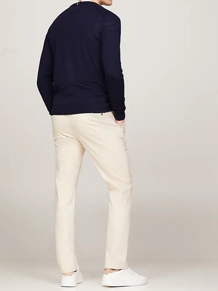 Maglione in Fine Lana Merinos - TOMMY HILFIGER - MW0MW33128DW5 - Blu - immagine 3