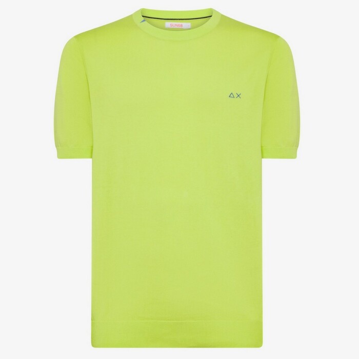 T-Shirt Manica Corta in Maglia – SUN68 – K34106 – Lime