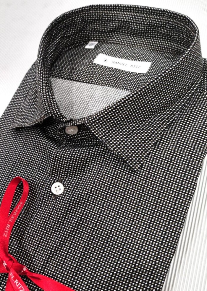 Camicia Slim Fit in Cotone Stretch - MANUEL RITZ - Art. 3732E600LC 243868 - Marrone