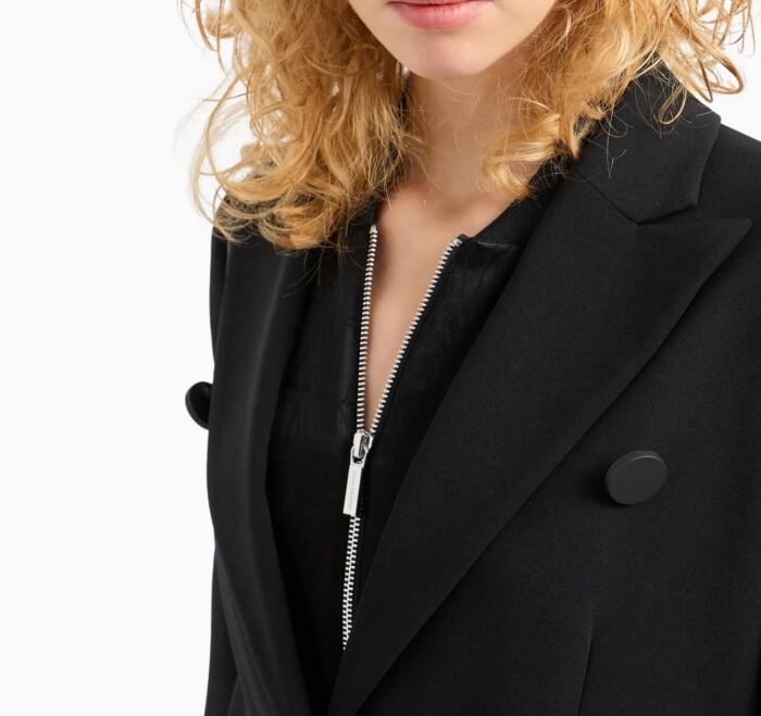 Giacca Elegante Doppio Petto - ARMANI | Exchange - Donna - Art. 6DYG10YN9JZ11200 - Nero - immagine 3