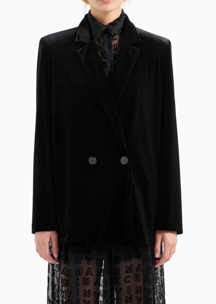 Giacca Elegante Lunga - ARMANI | Exchange - Donna - Art. 6DYG77YJ9WZ11200 - Nero